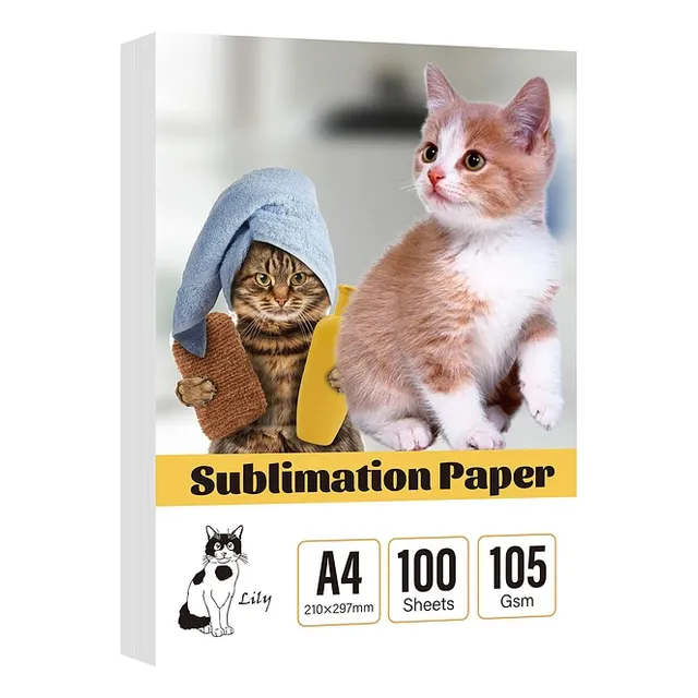 Papel De Sublimacion A4 Secado Rapido Premium 100 Hojas