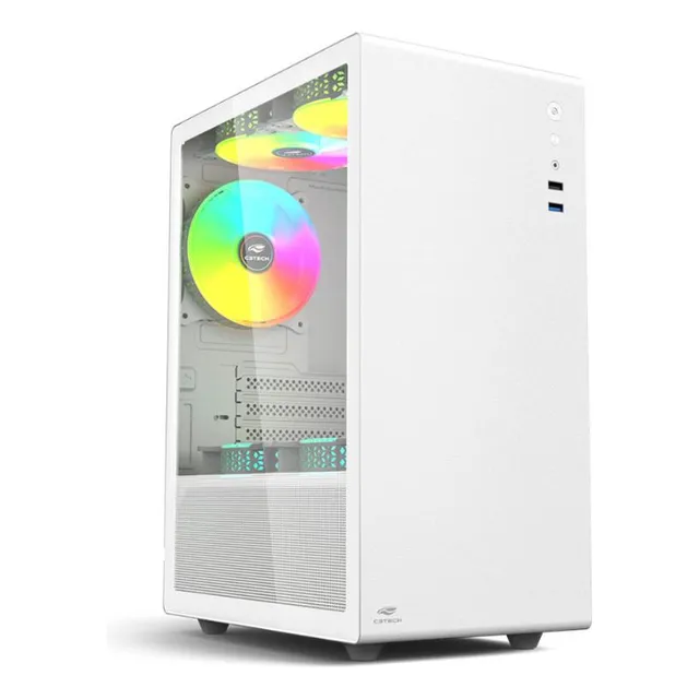 Gabinete Gamer C3tech - Usb 3.0 - M-atx - Branco - Mt-g200wh