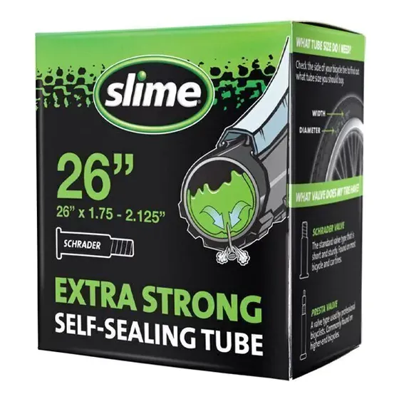 Cámara Slime 26 X 1.75-2.125 Autosellante Válvula Schrader