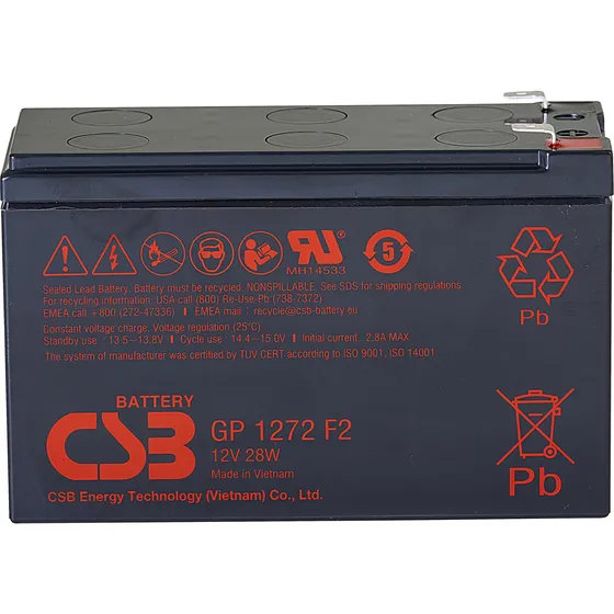 Batería Csb 12v 7ah - Gp1272f2 (12v 28w) - Cs3 Eaton Apc Ups