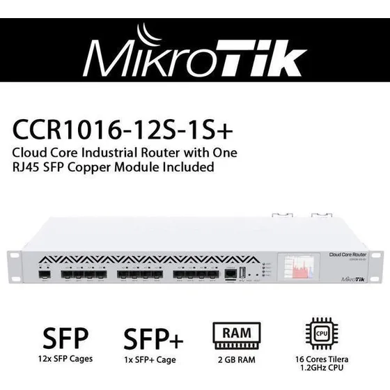 Cloud Core Router Mikrotik Ccr1016-12s-1s+