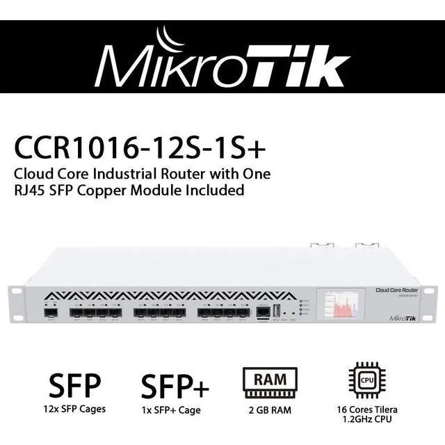 Cloud Core Router Mikrotik Ccr1016-12s-1s+