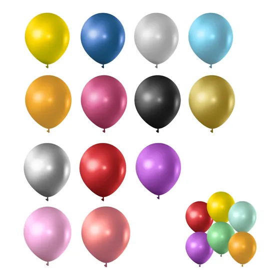 50 Globos De Latex Perlados 10  Decoracion