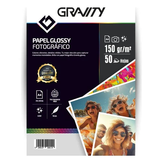 Papel Foto A4 150grs X50  High Glossy