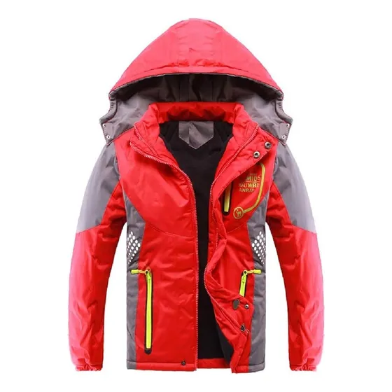 Chaqueta Acolchada Forro Polar Gruesa