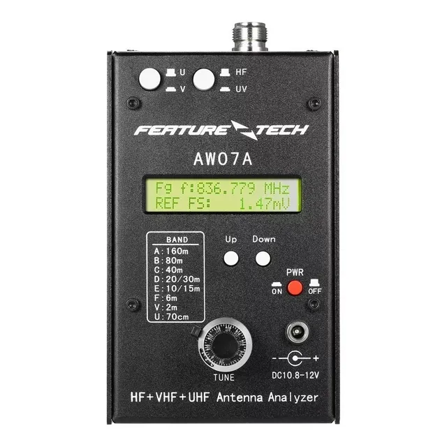  Analizador De Antena Swr Impedancia Hf / Vhf / U Aw07a Nvo