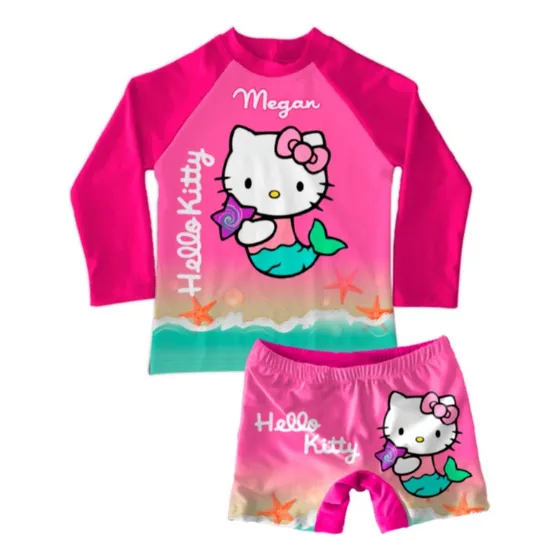 Conjunto De Traje De Baño Niña Hello Kitty