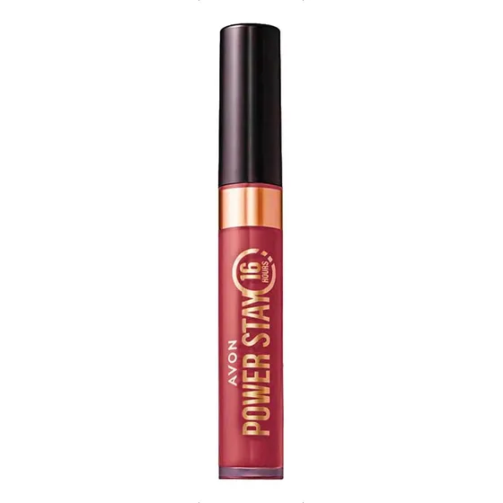 Batom Avon Power Stay Líquido Matte 16h - Cor Nude Malva
