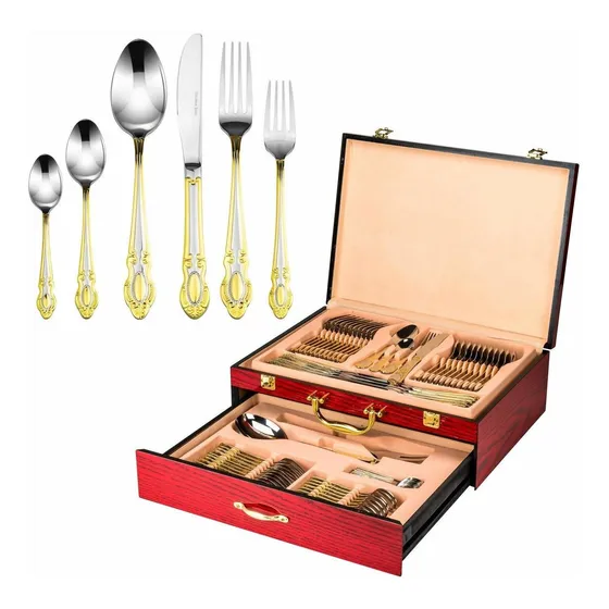 Italian Collection  Monarch 75-piece Premium Acero Cubierte