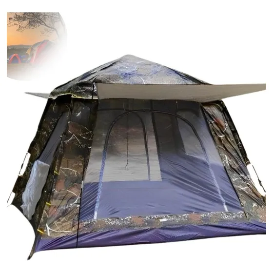 Barraca De Acampamento Extra Grande 3mx3mx2m 8 - 10 Pessoa 