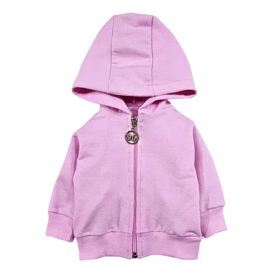 Campera De Rustico Con Cierre Y Capucha