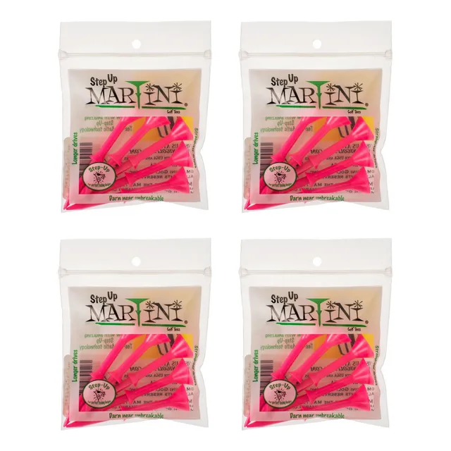 Martini Tee Golf 3 1 4  Step-up 4 (20 Tees) Rojo