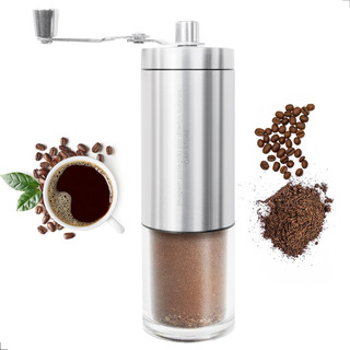 Moedor De Café Manual Compacto Em Inox C/ Ajuste De Moagem Moedor De Café Manual Compacto Em Inox C/ Ajuste De Moagem