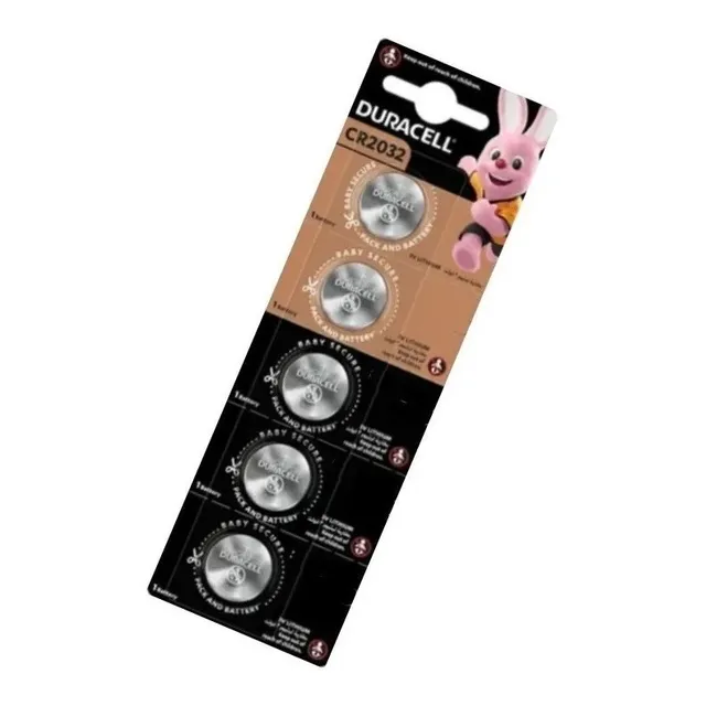Pack Tira 5 Pilas Botón Duracell Cr2032 Dl2032