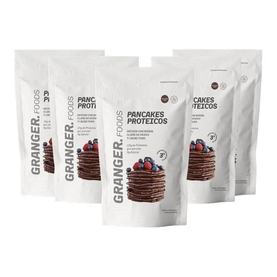 Granger Foods Pancakes Proteicos X5 Unid 18 Proteína Sabor Chocolate