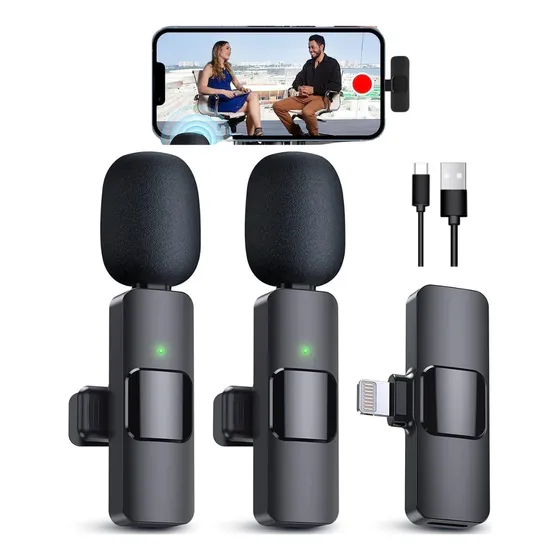 Micrófonos K9 Inalámbrico Solapa iPhone Android Tipo C