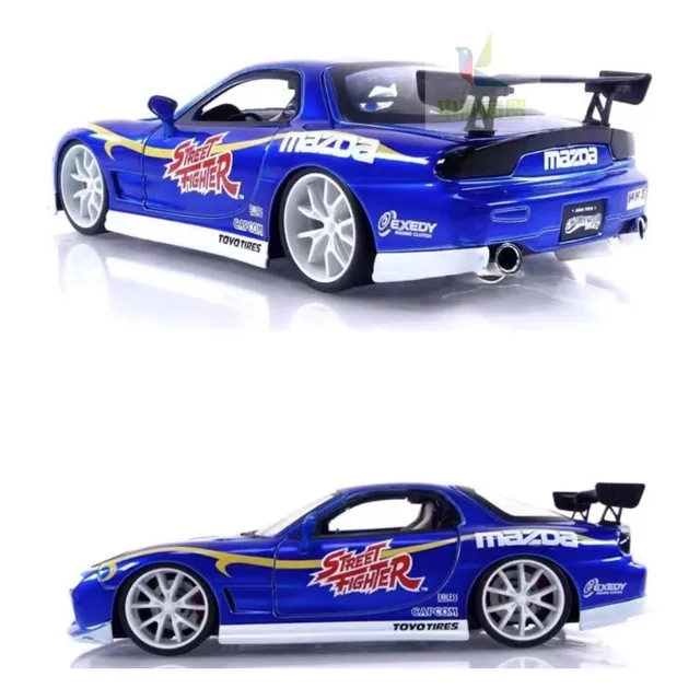 1993 Mazda Rx-7  Street Fighter-jada Toys Escala  A Troquel