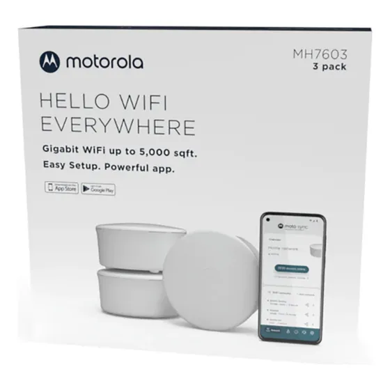 Router Motorola Mh7603 6 Mesh Ax1800 3pack Fibra Tplink Deco