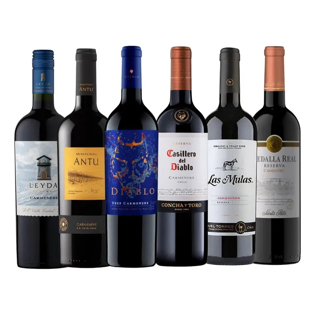 Pack 6x Vinos Reserva Carmenere Mix  #1