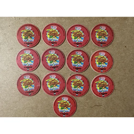 Mega Magic Tazo _ Elma Chips Tiny Toon (13 Tazos)