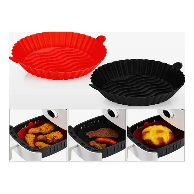 Cesta De Silicón Para Freidora De Aire (redonda)