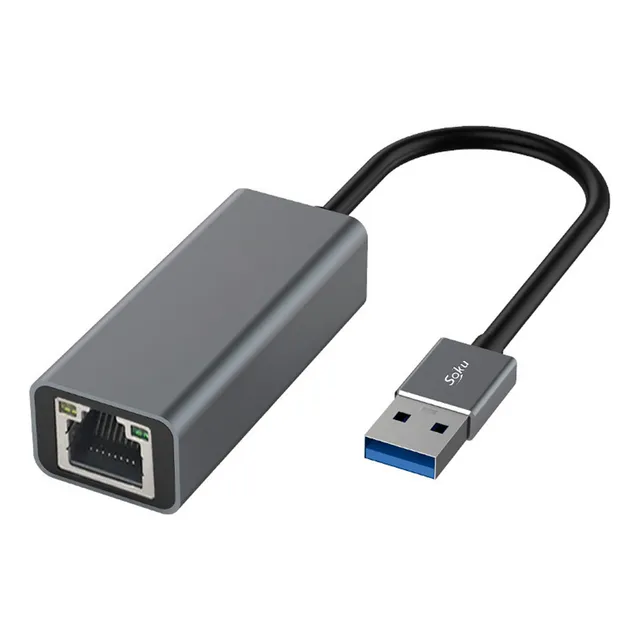 Adaptador Usb 3.0 Rj45 Ethernet Lan Red hasta 1000 Mbps de velocidad