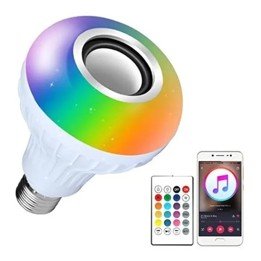 Lampara Parlante Led - Bluetooth Control O Desde Celular 