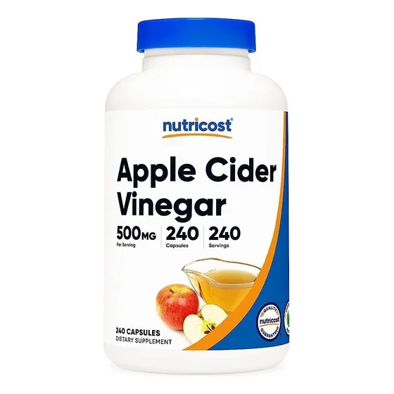 Nutricost Vinagre De Sidra De Manzana 500 Mg 240 Caps Sabor Sin Sabor