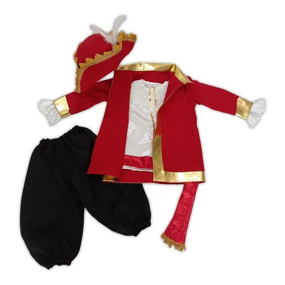 Fantasia Capitão Gancho Luxo Infantil/juvenil (1 A 14 Anos)