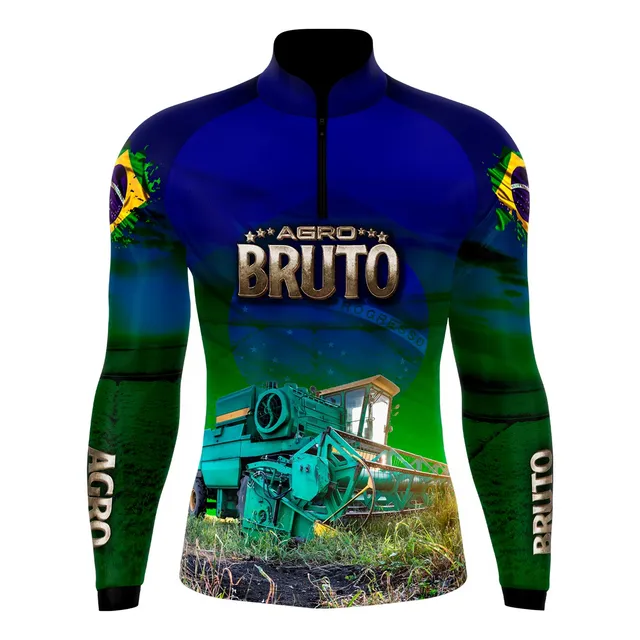 Camiseta Agro Bruto Colheitadeira Agricultura Com Proteçãouv
