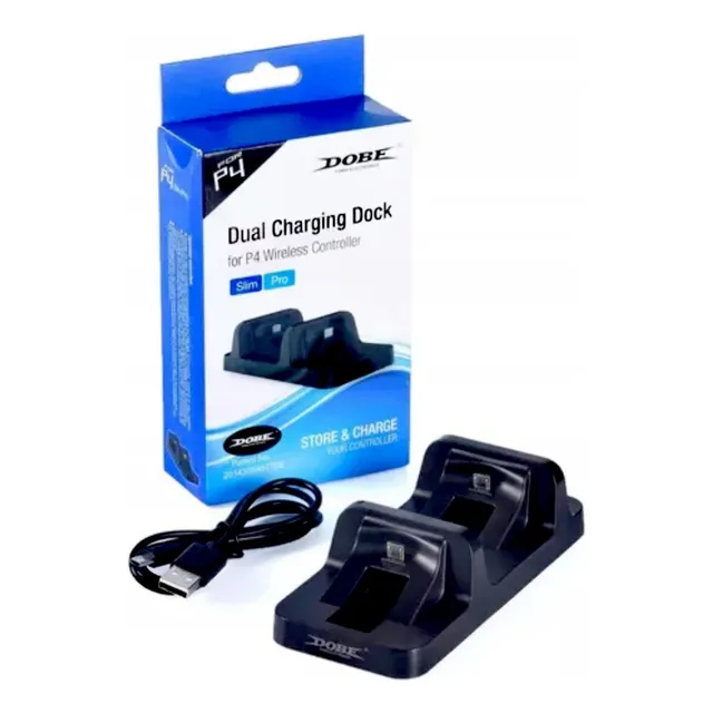 Base Cargador Control Joystick Ps4 Dual Dock Slim/pro