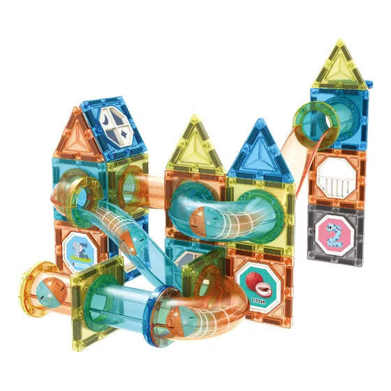 Bloques Magneticos Colores 68 Piezas