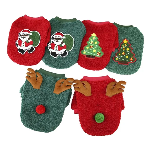 Sueter Navideño Para Perros Pequeños 26*37*26cm Navidad  