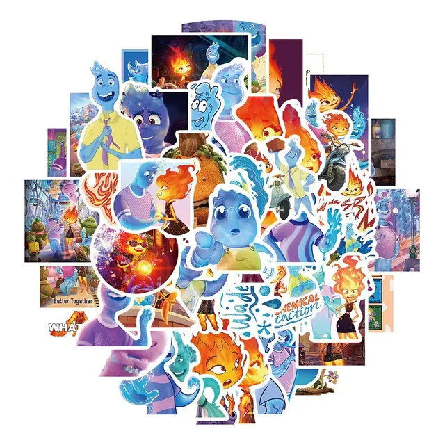 Elementos - Set De 50 Stickers / Calcomanías / Pegatinas