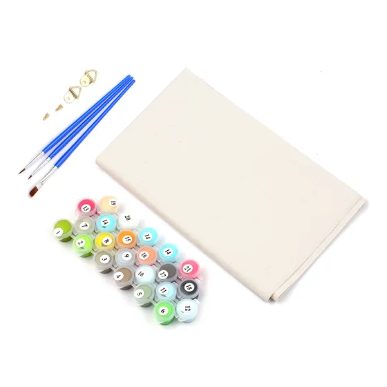 Kit De Pintura Al Óleo Sobre Lienzo Para Bricolaje Con Pince