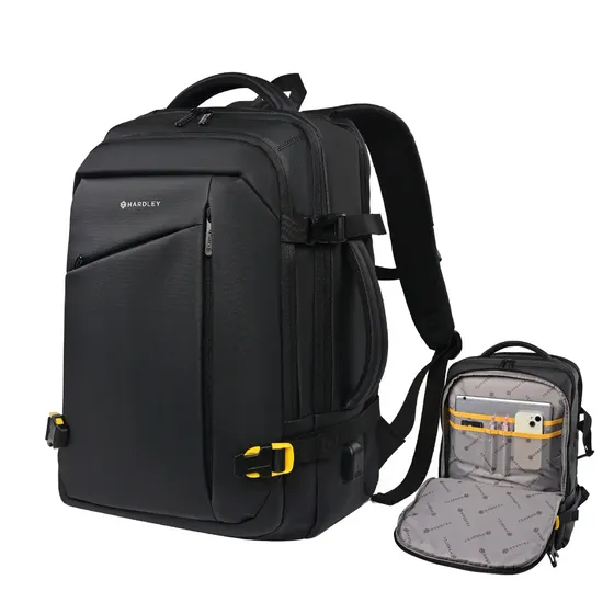 Mochila De Viaje Notebook Hardley Impermeable Hydroseal 30lt Negro