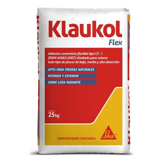 Pegamento Klaukol Flex Impermeable Adhesivo Piso Sobre Piso