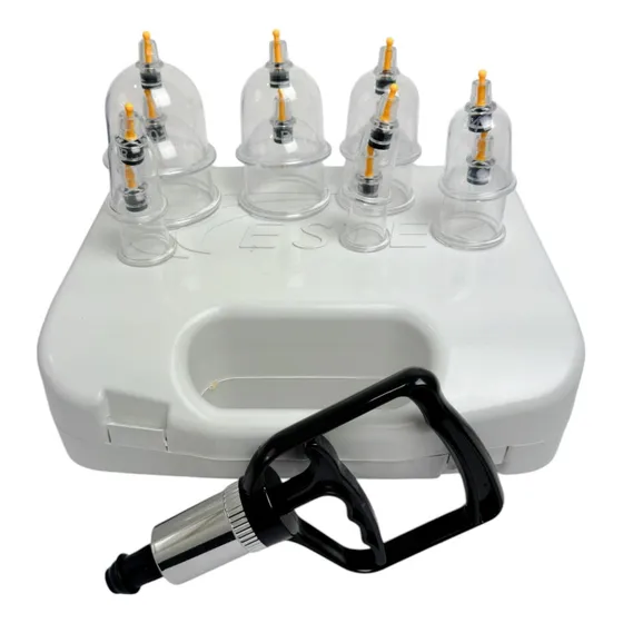 Kit 12 Ventosas Acrílico Estek Luxo C/ Maleta E Aplicador