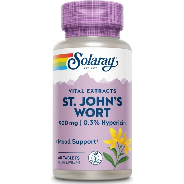 Hierba De San Juan 900 Mg Solaray 60 Tabletas