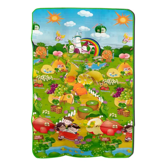 Alfombra Infantil Antigolpe Bebé Camping Gateo 120x180 10686