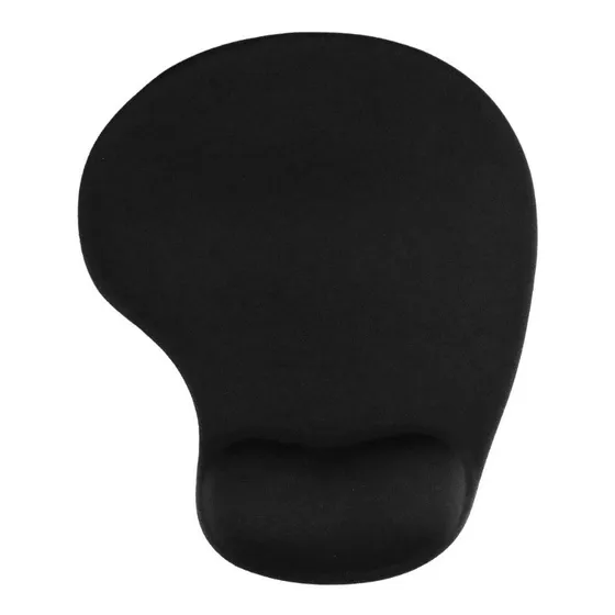 Mouse Pad Tapete Mouse Ergonomico Laptop Pc Gel Alfombrilla Color Negro
