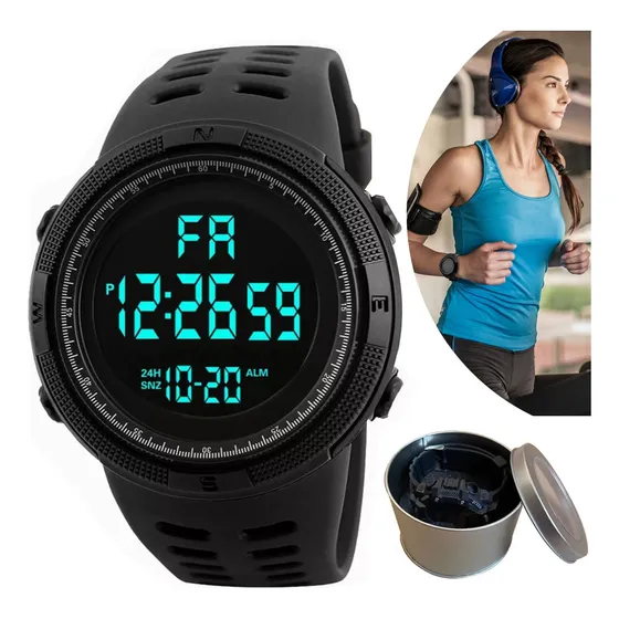  Reloj Deportivo Para Hombre Digital Impermeable Electrónico