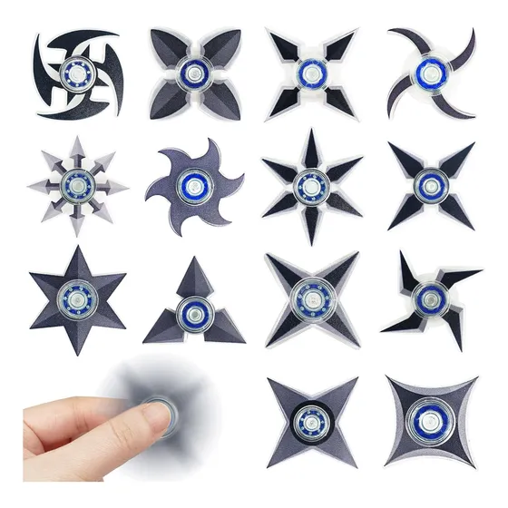 14 Piezas Ninja Darts Fidget  Spinner De Dedo Spinner