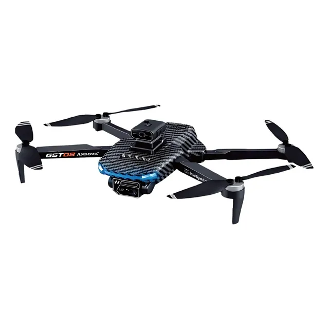 Dron Con Doble Camara Hd 4k Y Control Remoto Negro