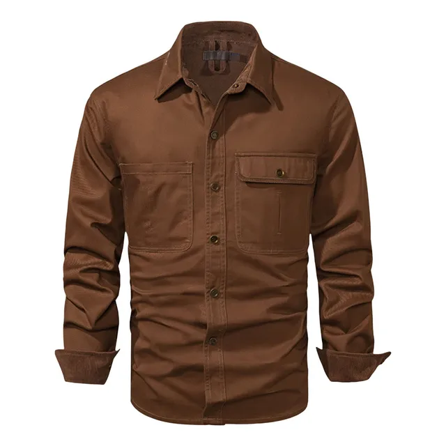 Camisa Senderismo Manga Larga Para Hombre Ligera Informal M