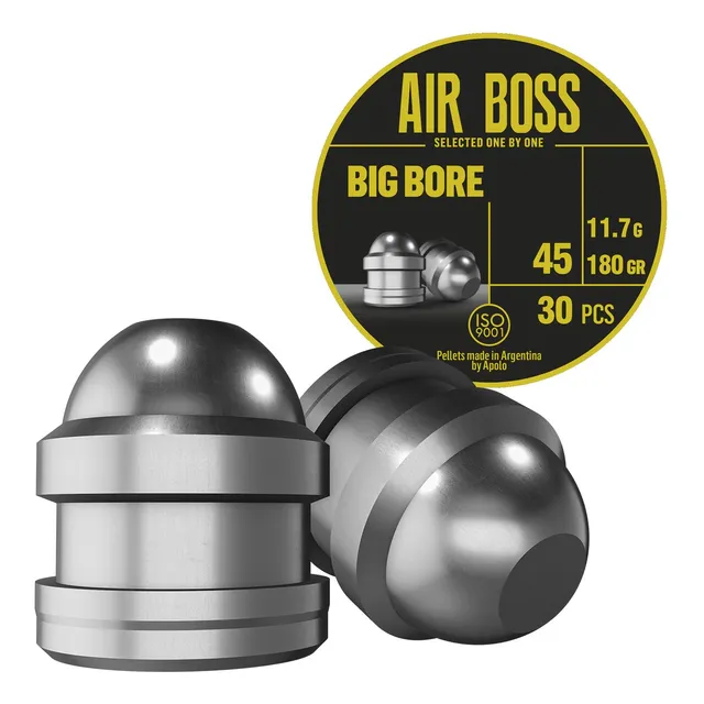 Balines Apolo Air Boss Big Bore X 30 .45 180 Gr Caza Mayor