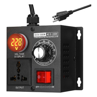 Regulador De Tensão Stepless 5000w Controller Adjuster Ac220 Regulador De Tensão Stepless 5000w Controller Adjuster Ac220