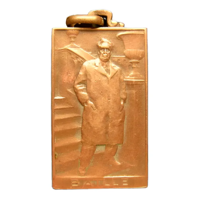 1859 1929 Medalla De Jose Batlle Y Ordoñez Con Sobretodo.-