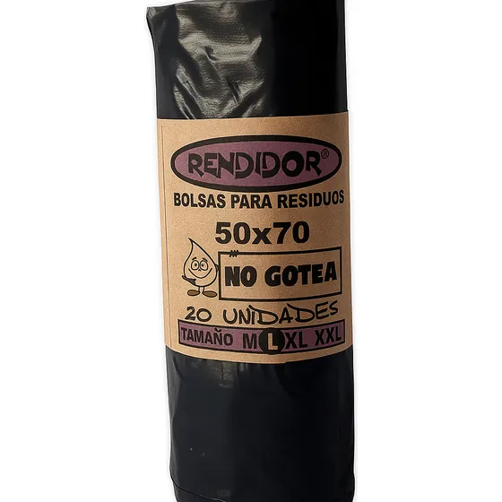 Bolsa Residuo 50x70 Rollo X 20 Unidades No Gotea Calidad