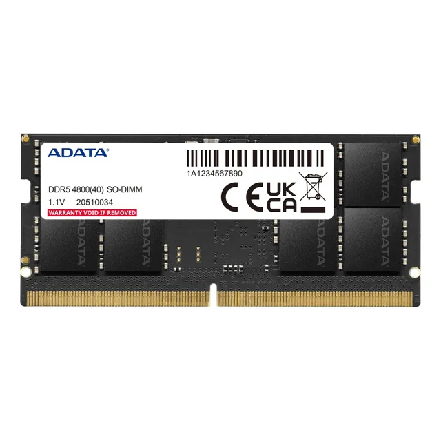 Memoria Ram Adata Sodimm 8gb Ddr5 4800mhz Para Notebook